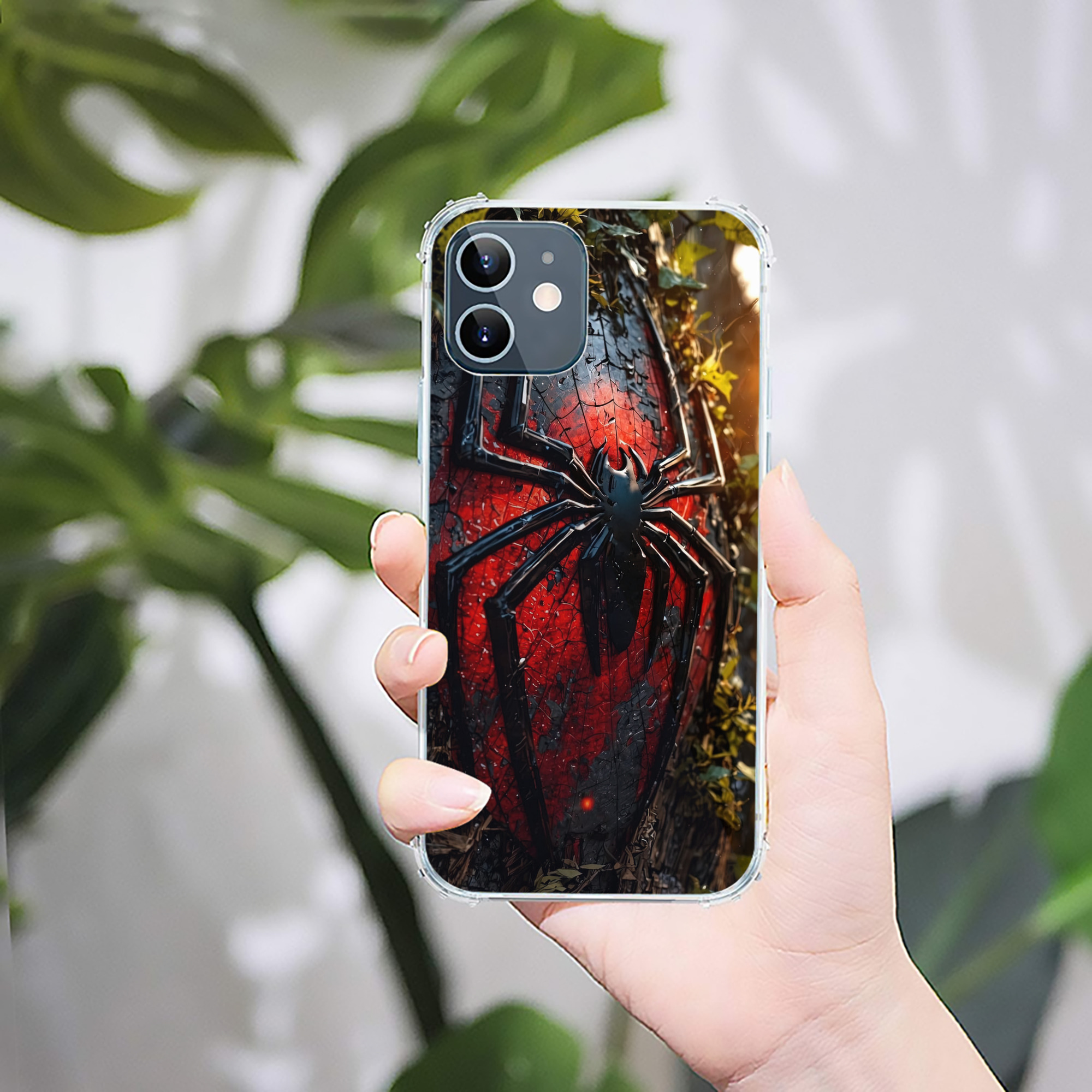 （画像用） Spider Man スパイダーマン 【iPhone 12シリーズ対応】透明スマホケース（クリアソフトケース）